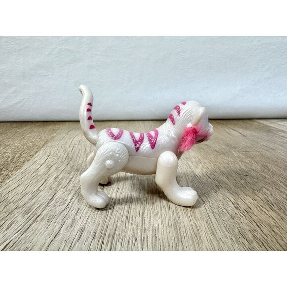 Vtg Littlest Pet Shop LPS McDonalds 1996 Tiger pink glitter Tonka Happy Meal Toy - Picture 4 of 7